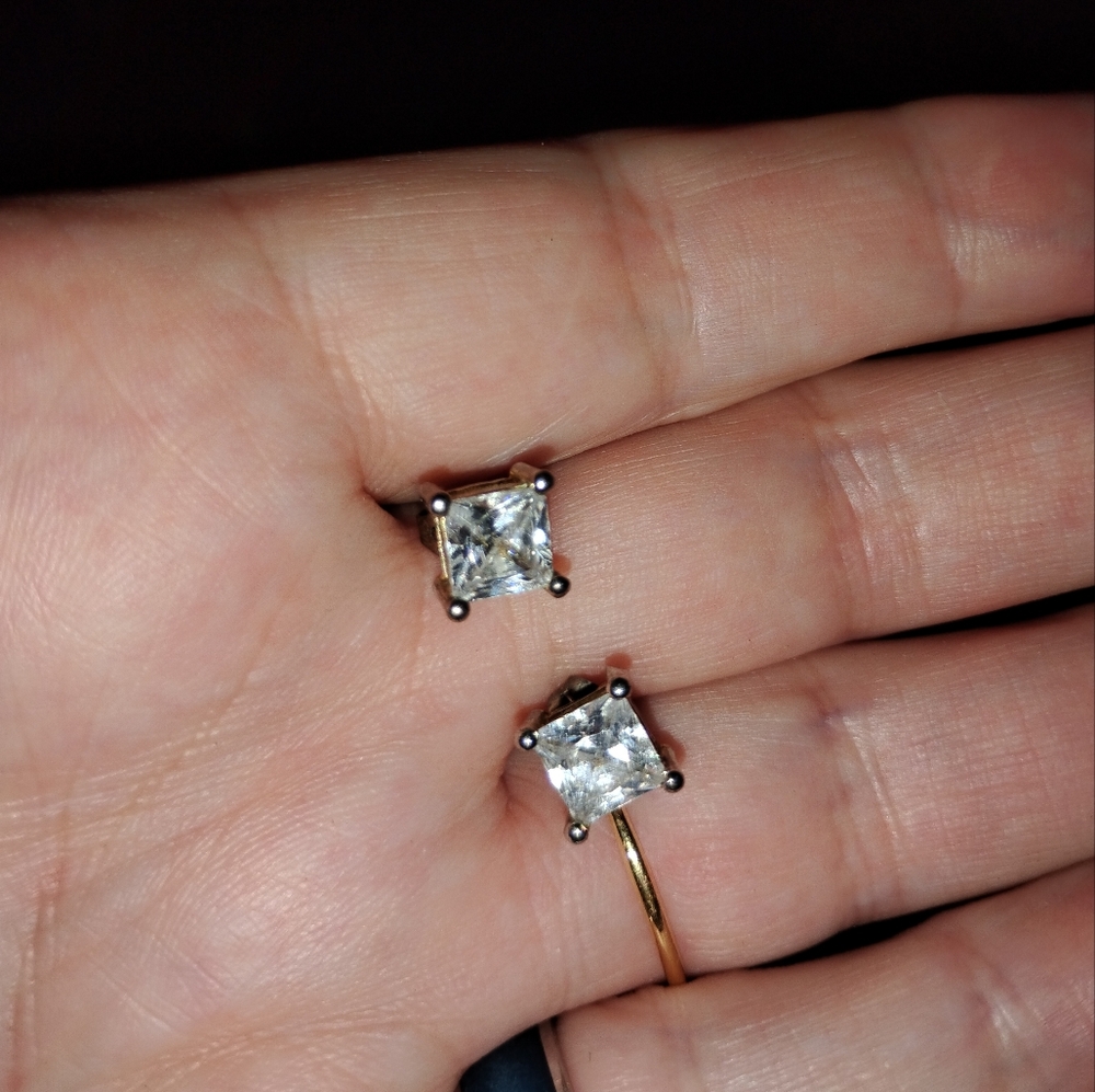 Gold and Silver Classic Earrings